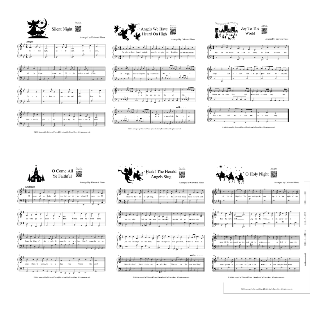🎹 Piano Glory Deluxe Bundle – Folder, Stickers, Charts & Digital Starter Tools
