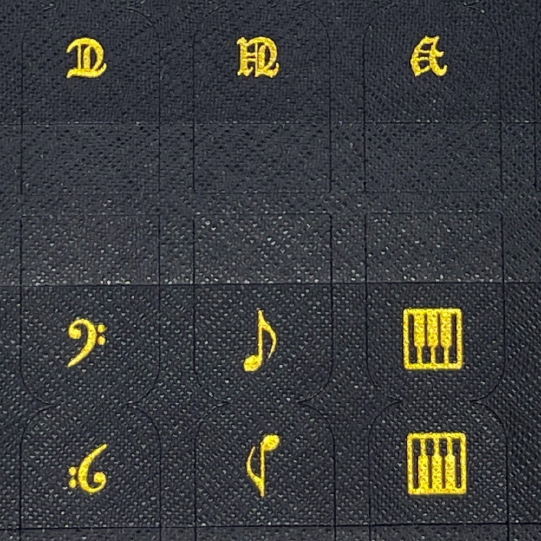 🎼 Adhesive Divider Tabs – A–Z + Musical Icons for Sheet Music & Folder Organisation